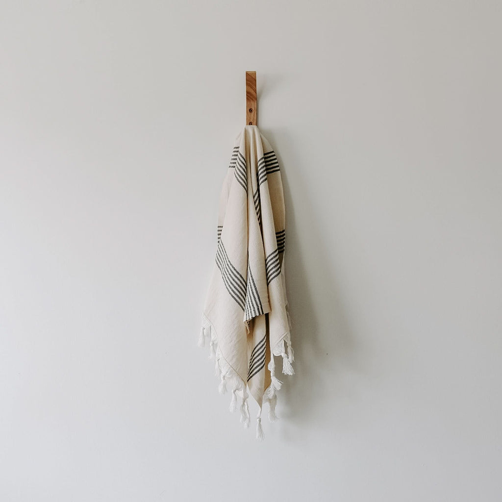 Turkish Cotton + Bamboo Hand Towel - Multi Stripes in - Hand Towels photo