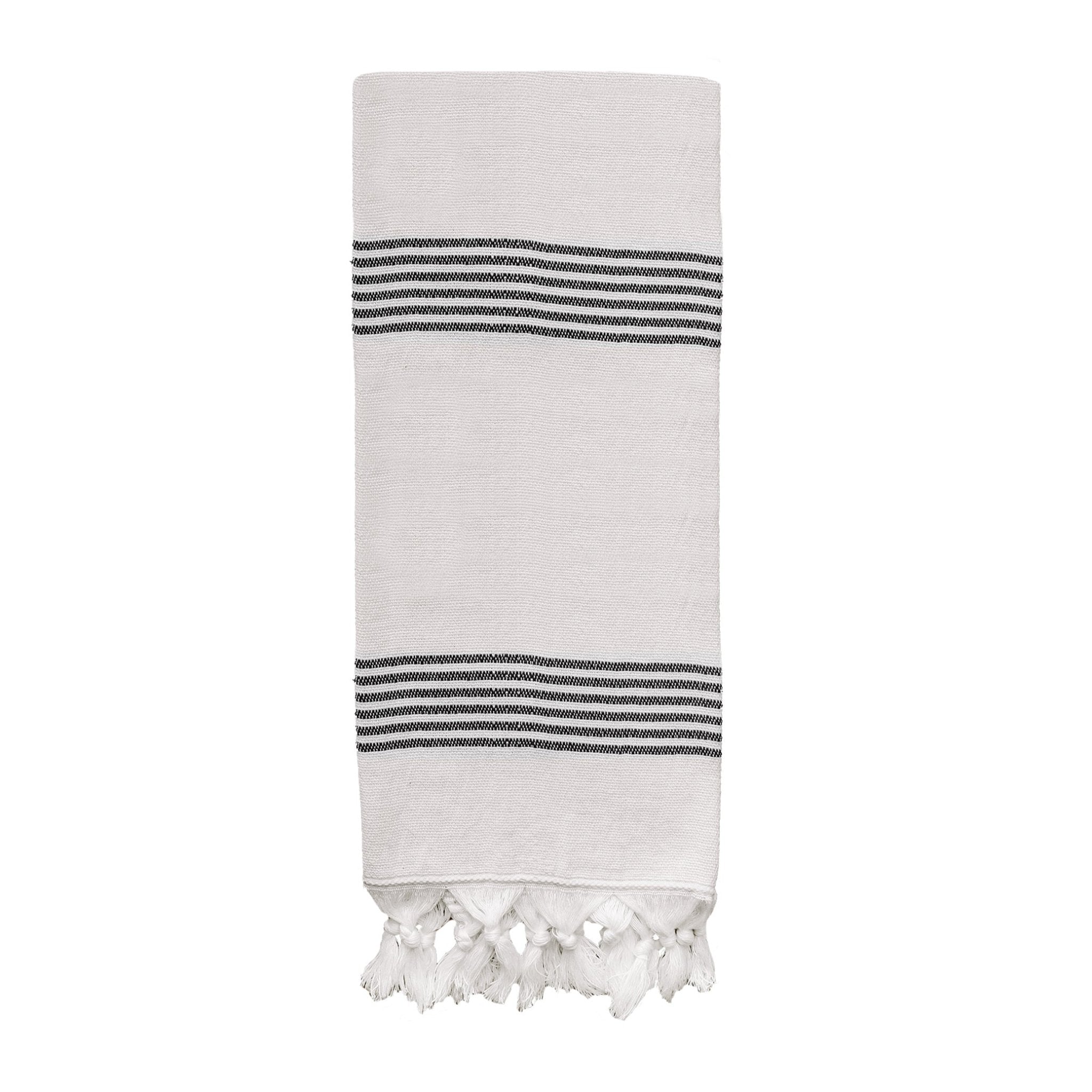 Turkish Cotton + Bamboo Hand Towel - Multi Stripes - SwagglyLife Home & Fashion Turkish Cotton + Bamboo Hand Towel - Multi Stripes - SwagglyLife Home & Fashion