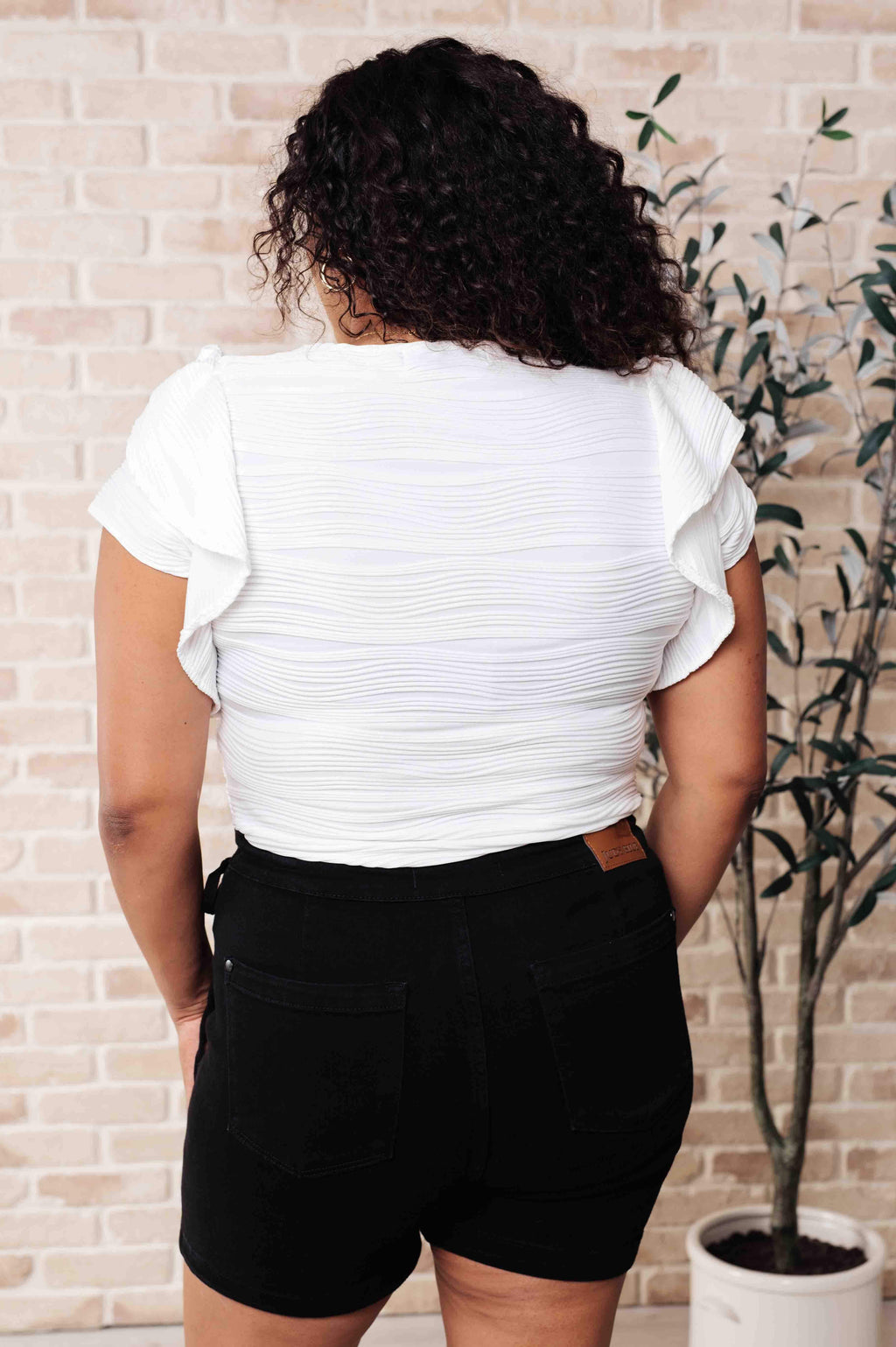 Highest Praise Ruffle Sleeve Blouse in - Tops photo