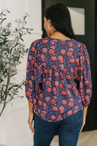 Hitherto Unknown Floral Babydoll Blouse - SwagglyLife Home & Fashion Hitherto Unknown Floral Babydoll Blouse - SwagglyLife Home & Fashion