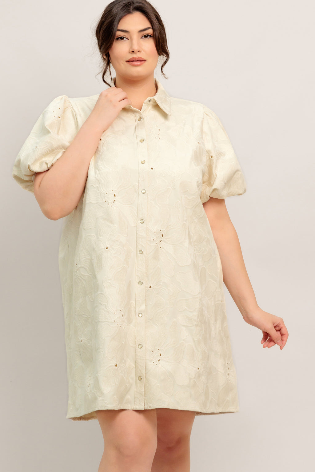 BREATHABLE WEAVE WOVEN MINI DRESS in - DRESSES photo