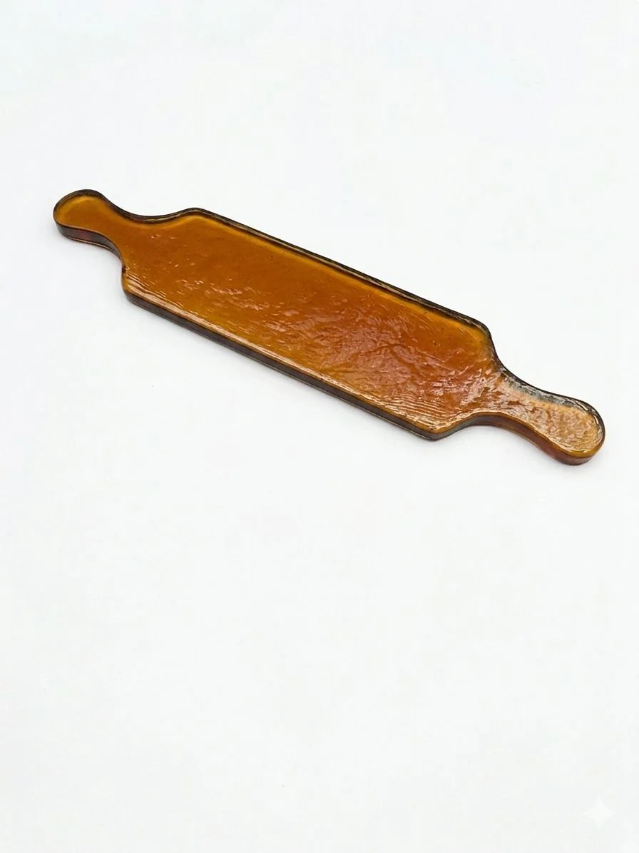 Hammered Glass Long Serving Boards in Amber - Kitchen & Dining photo