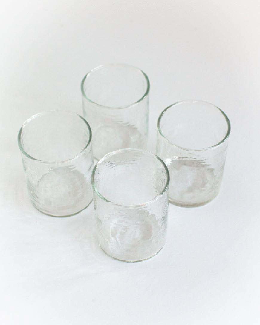 Handblown Hammered Glasses | Set of 4 - SwagglyLife Home & Fashion