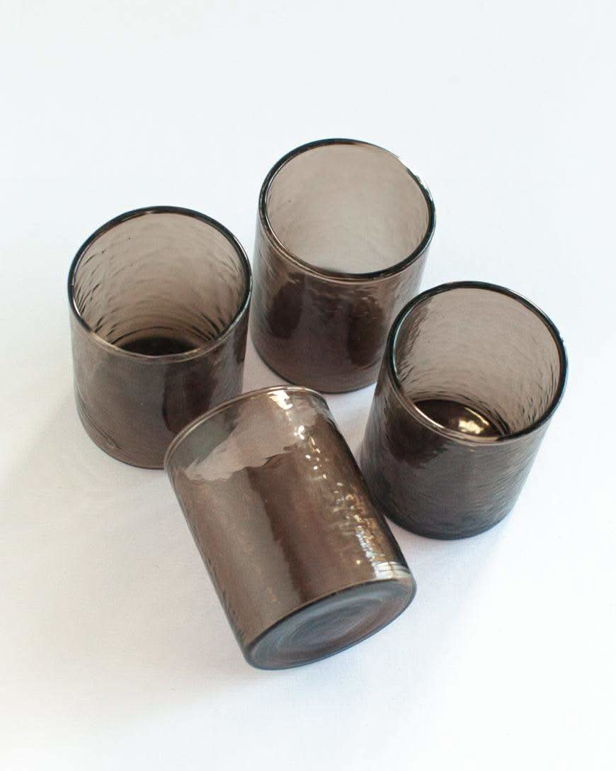 Handblown Hammered Glasses | Set of 4 - SwagglyLife Home & Fashion