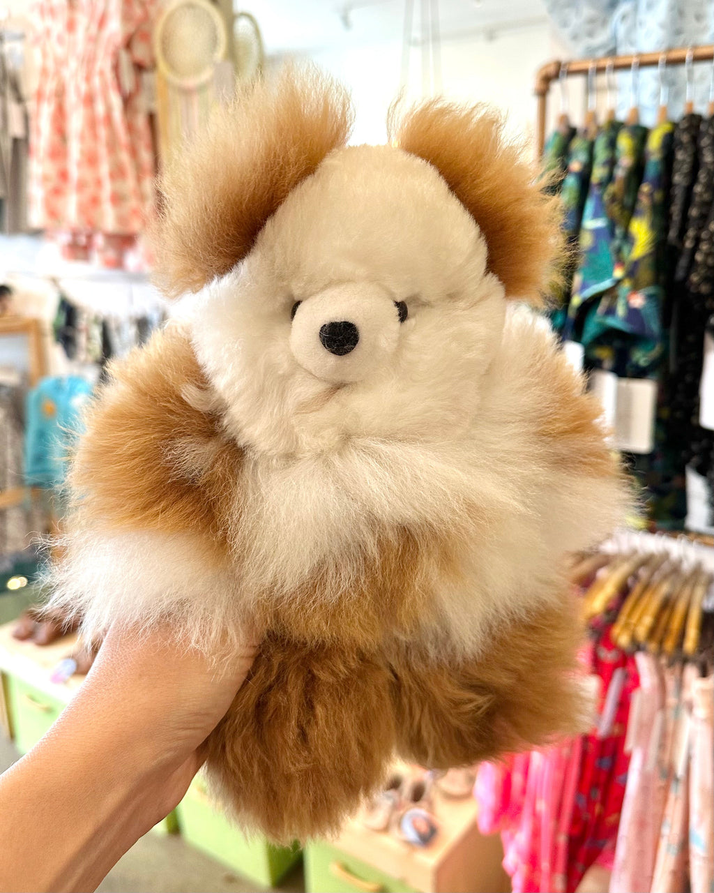 Neutral Tone Baby Alpaca Bear Medium in - photo