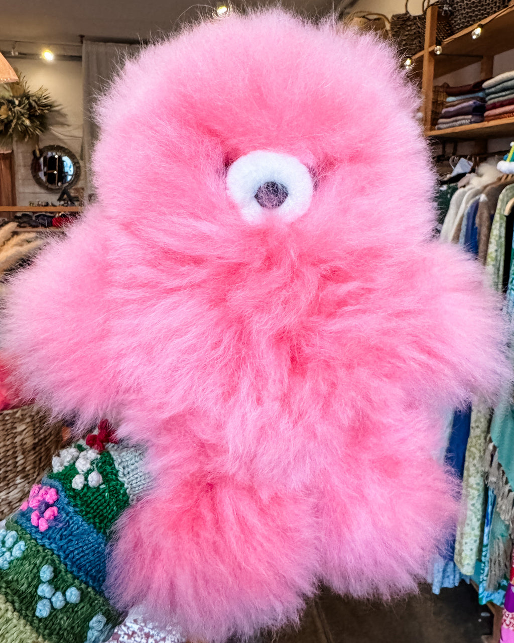 Pink Baby Alpaca Bear Medium in - photo