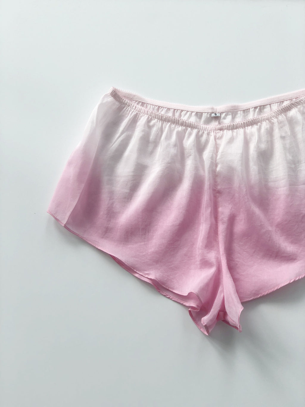 Sheer Gradient Shorts in Pink - SHORTS photo