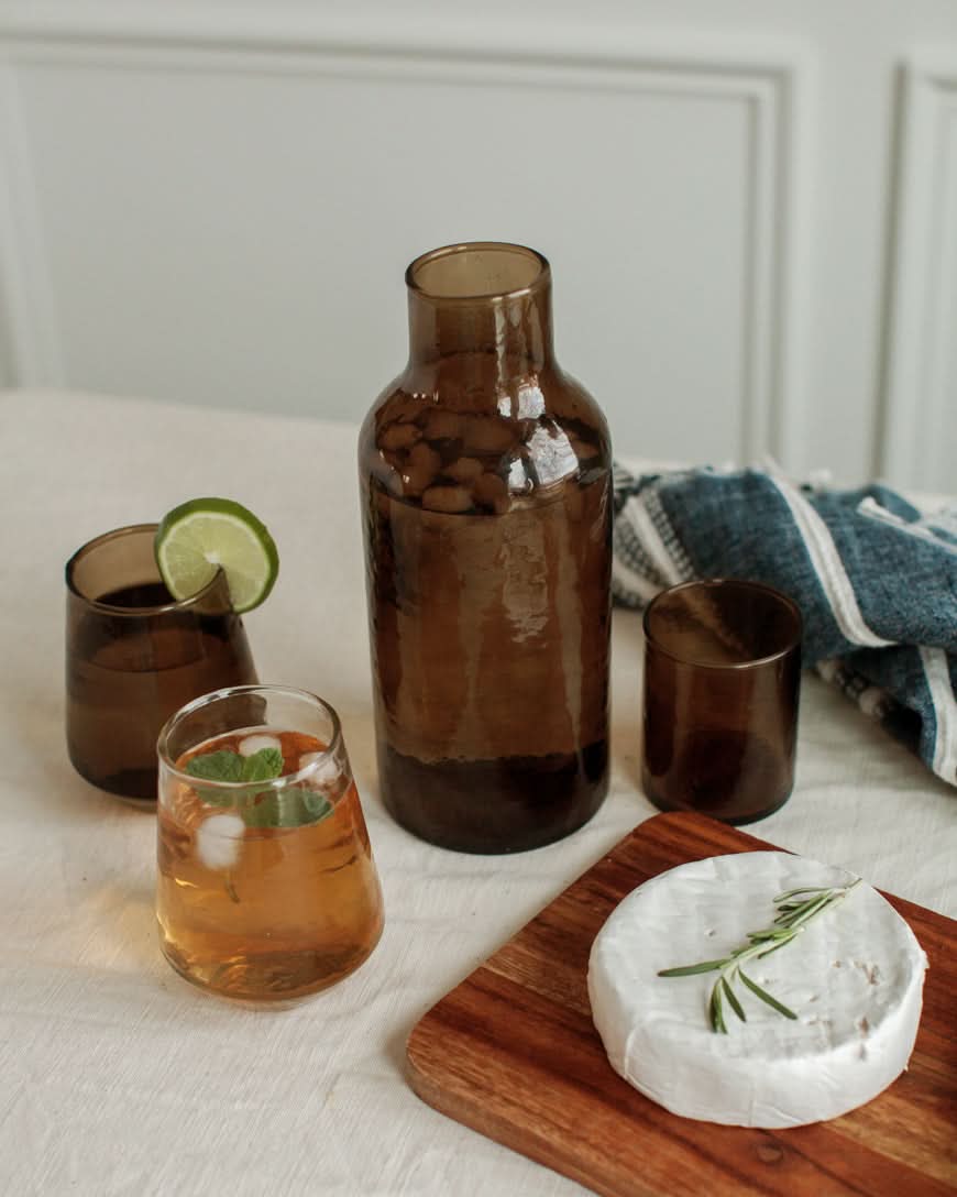 Handblown Hammered Glass Carafe in - Kitchen & Dining photo