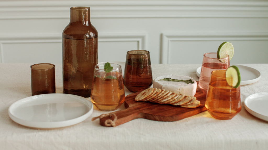 Handblown Hammered Glass Carafe in - Kitchen & Dining photo