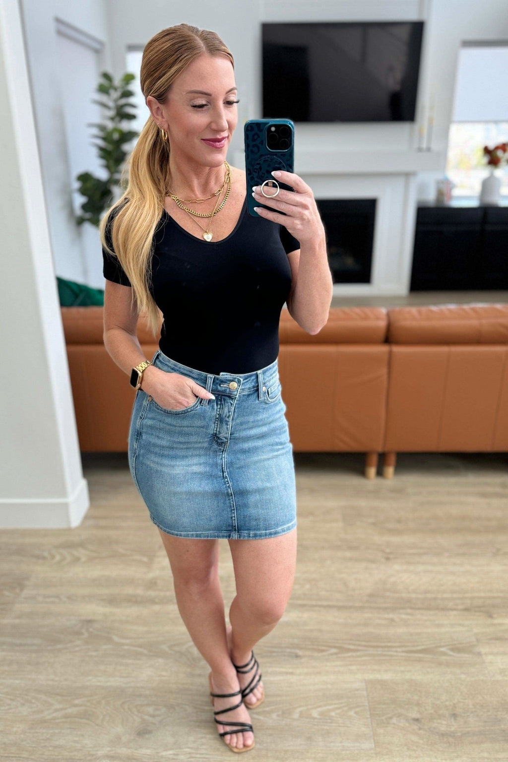 Haley High Rise Control Top Skirt in - Skirts photo