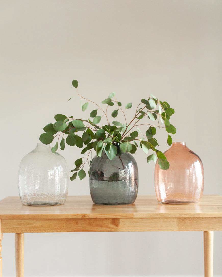 Handblown Hammered Glass Hebron Vase - SwagglyLife Home & Fashion