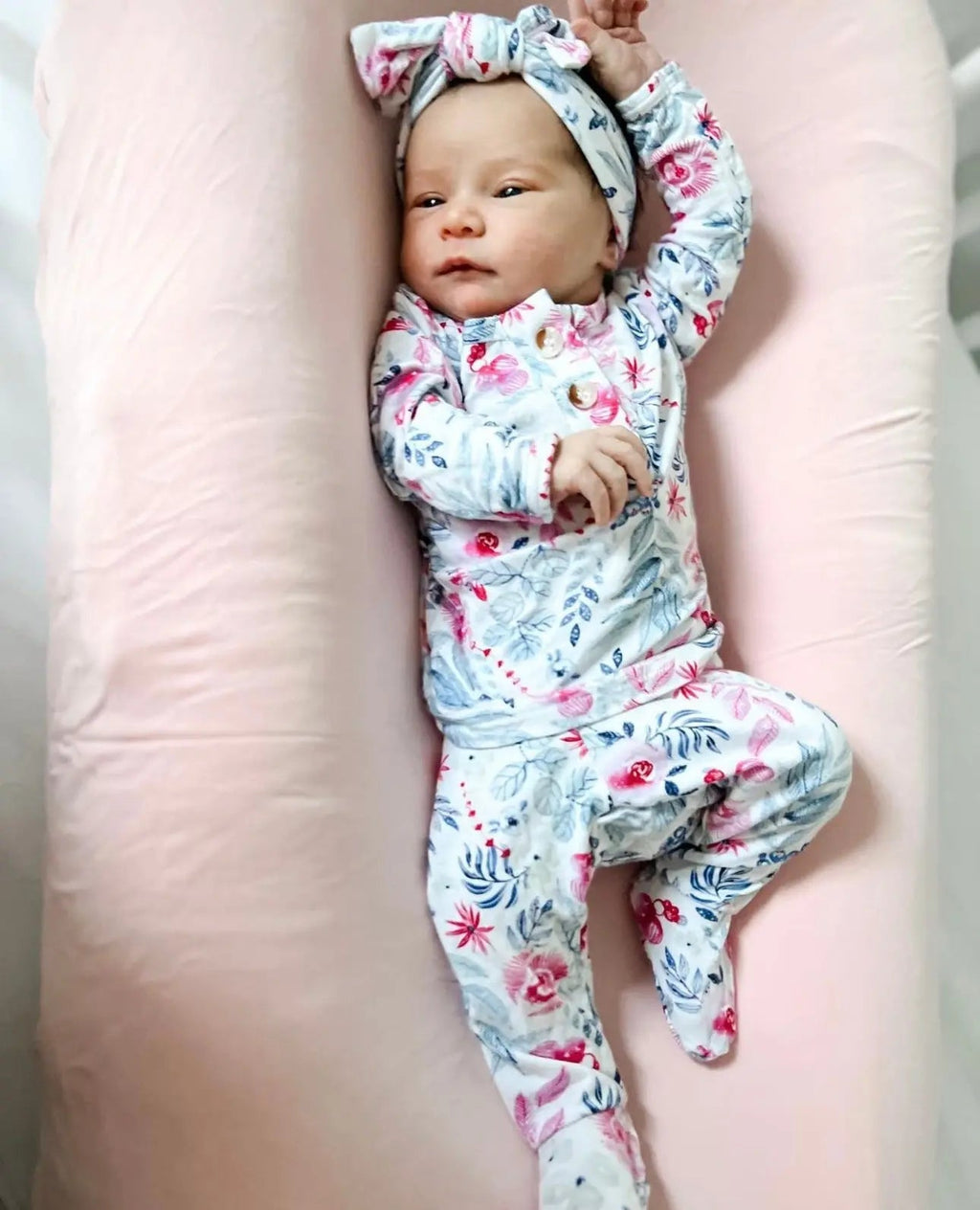 Newborn Outfit, Baby Outfit, Baby Girl Coming Home Outfit - Bloom in - Onesies photo