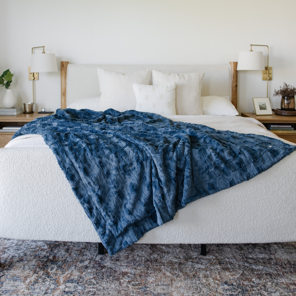 PATTERNED FAUX FUR XL THROW BLANKETS in - photo