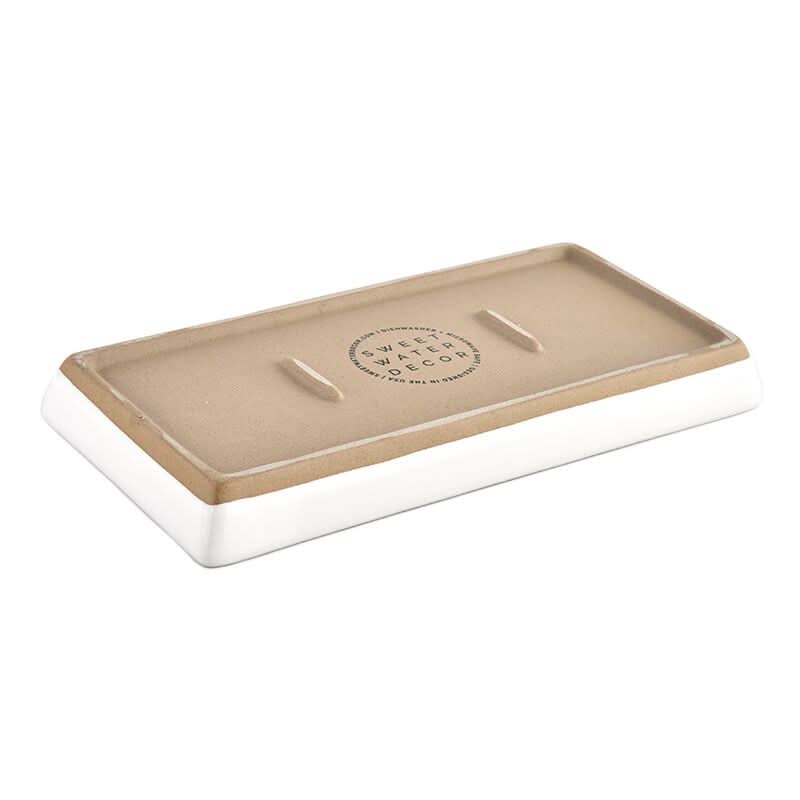White Stoneware Tray in - Trays photo