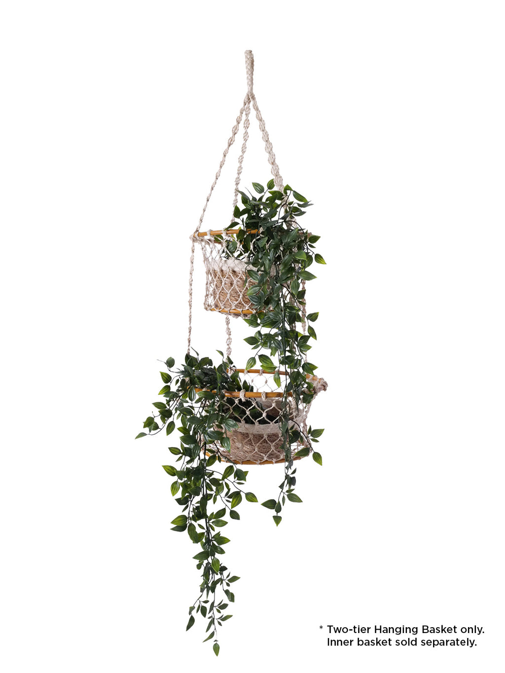 Jhuri Double Hanging Basket in - PLANT DECOR photo