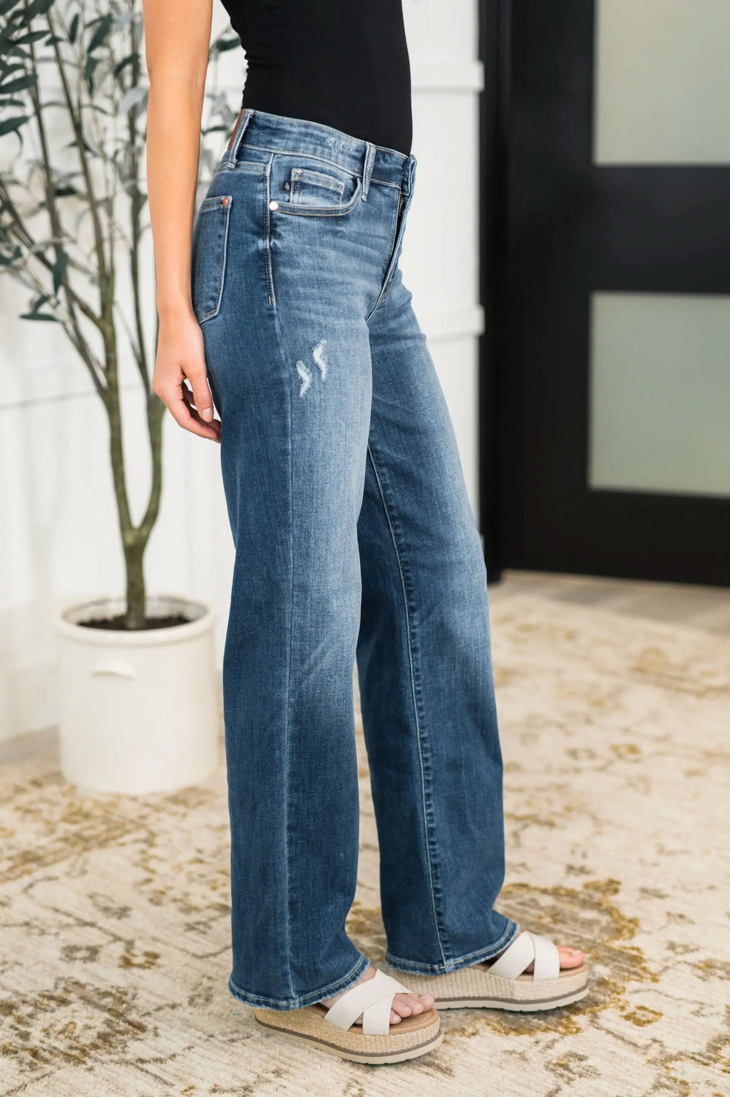 Julia High Rise 90's Straight Leg Jeans in - Womens photo