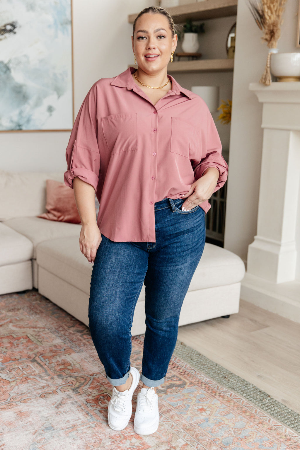 Keep it Profesh Button Up Top in - Tops photo