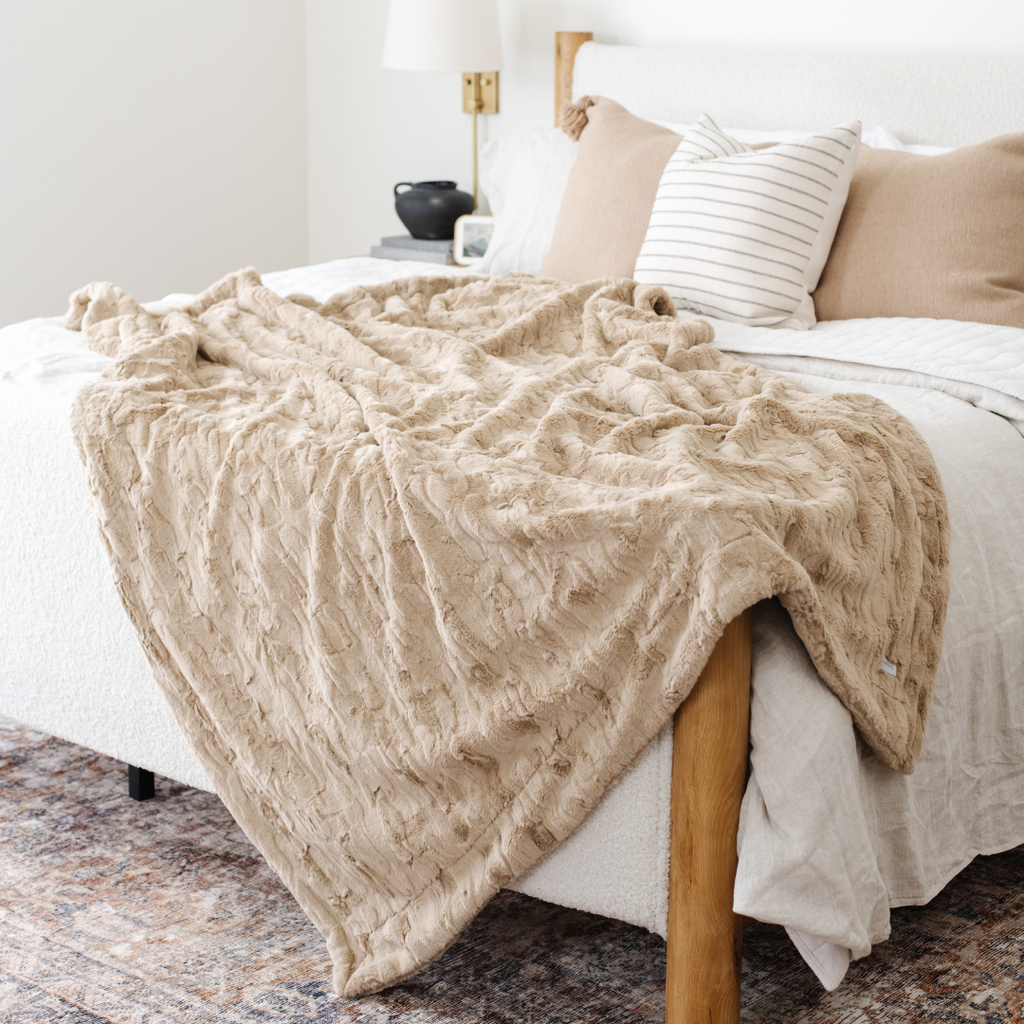 PATTERNED FAUX FUR THROW BLANKETS in - Throw Blanket photo