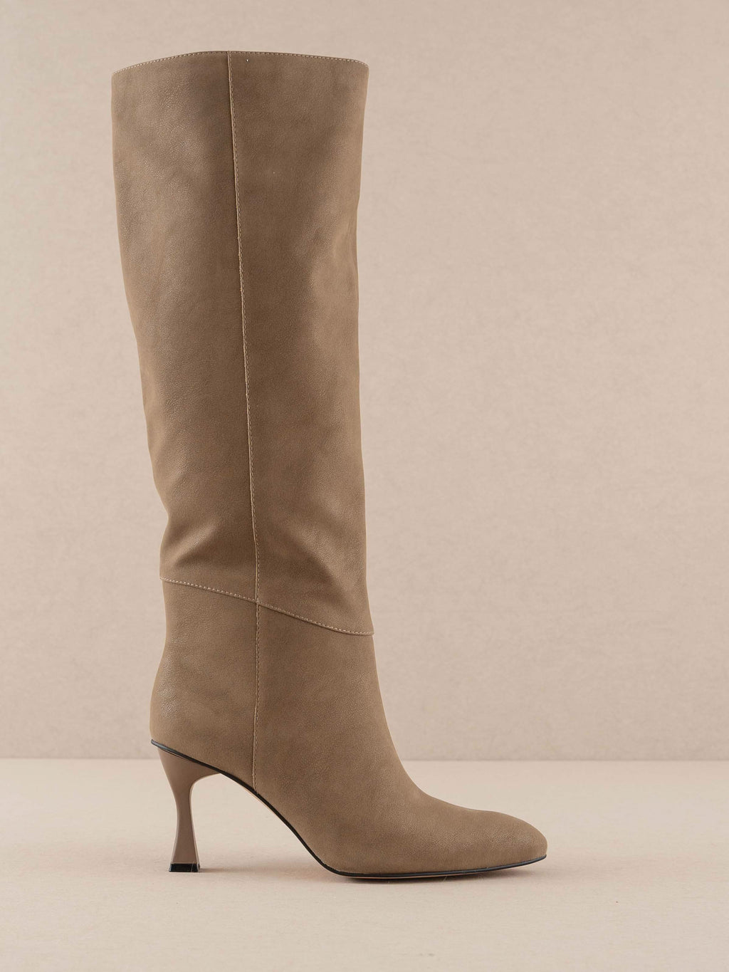 The Lexington | Dark Taupe Pointed Toe Knee High Boot in - BOOTS & BOOTIES photo