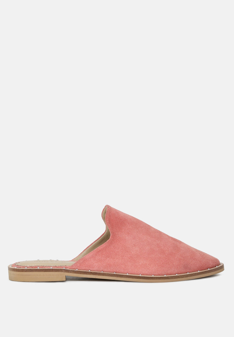 Rag & Co. Lia Handcrafted Canvas Mules in Pink - Mules photo