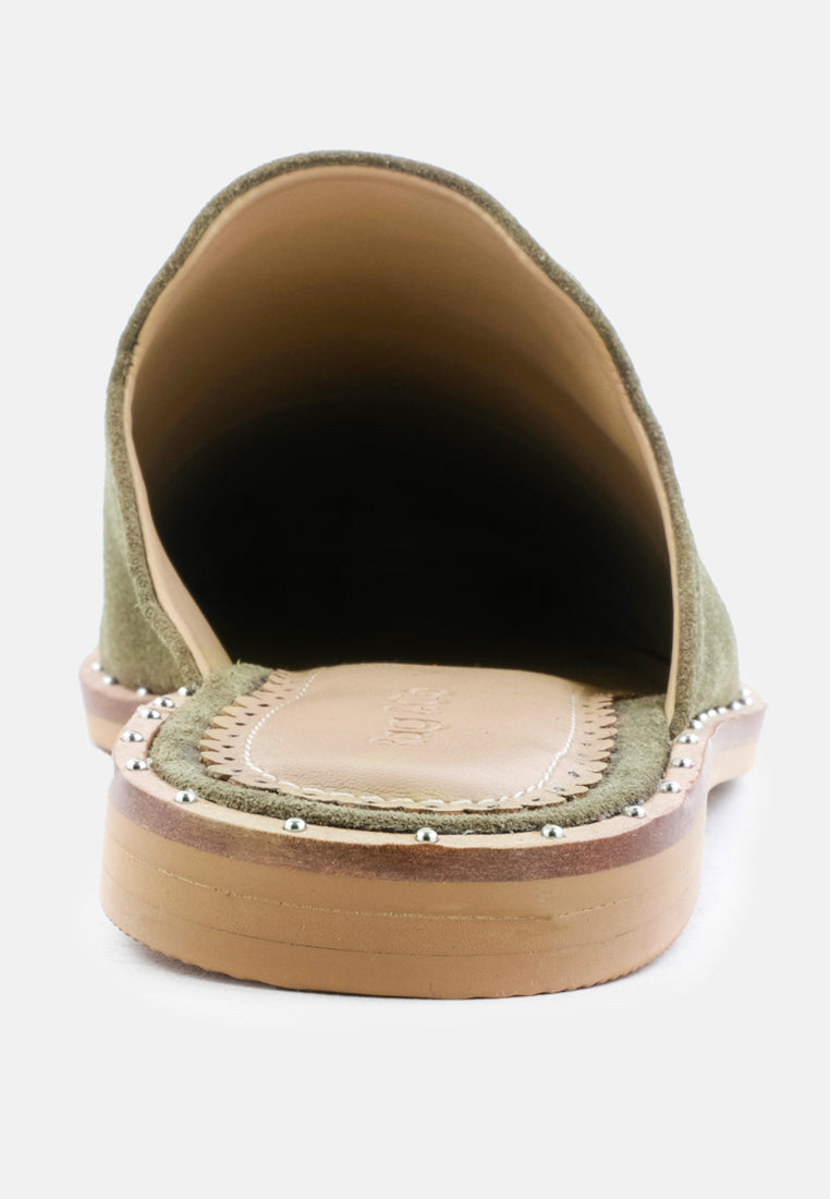 Rag & Co. Lia Handcrafted Canvas Mules in - Mules photo
