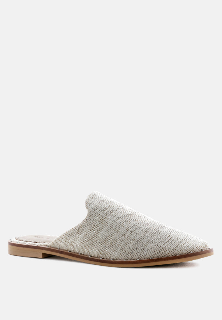 Rag & Co. Lia Handcrafted Canvas Mules in - Mules photo