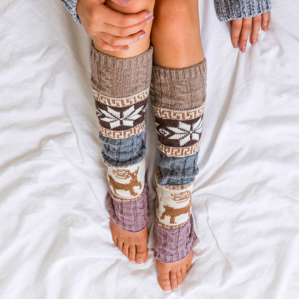 Nordic Snowflake Leg Warmer in - photo