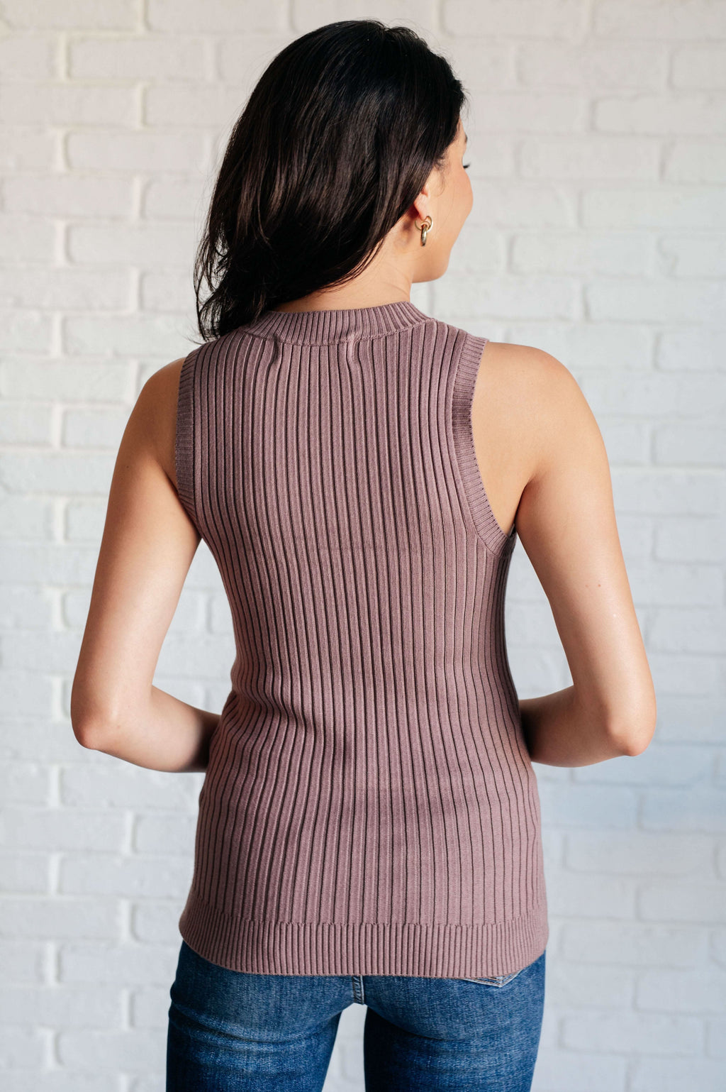 Let Me Hear it Ribbed Sweater Tank in - Tops photo