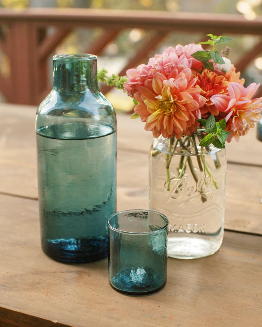 Handblown Hammered Glass Carafe in - Kitchen & Dining photo