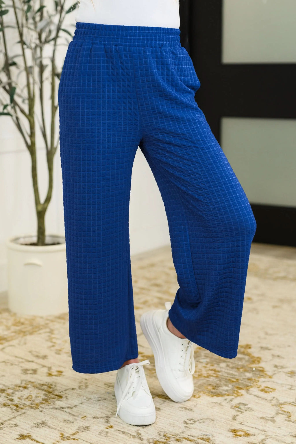 Listen Intently Textured Top and Pants Set in - Womens photo