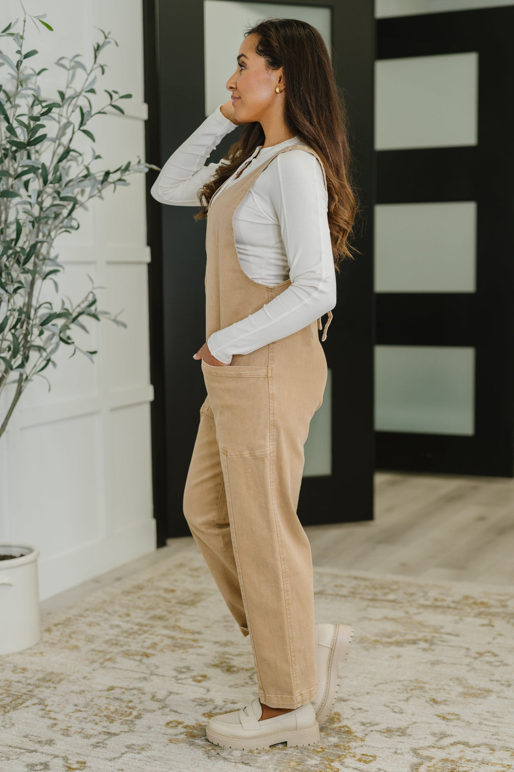 Little Miss Picnic V-Neck Jumpsuit in Brush in - Womens photo