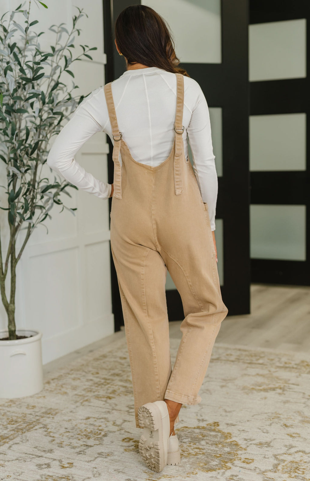 Little Miss Picnic V-Neck Jumpsuit in Brush in - Womens photo