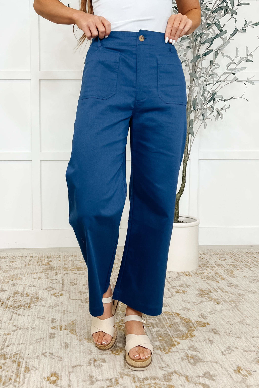 Little Strolls Straight Leg Trousers in Royal Blue in - Womens photo