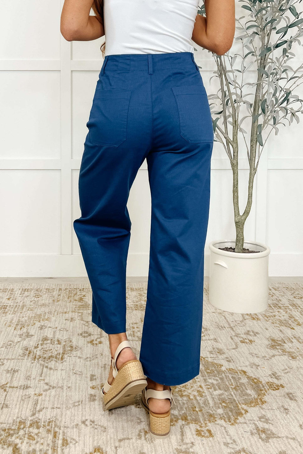 Little Strolls Straight Leg Trousers in Royal Blue in - Womens photo