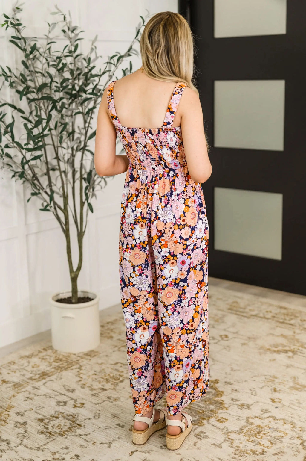 Live Your Best Life Floral Jumpsuit in Retro Floral in - Womens photo