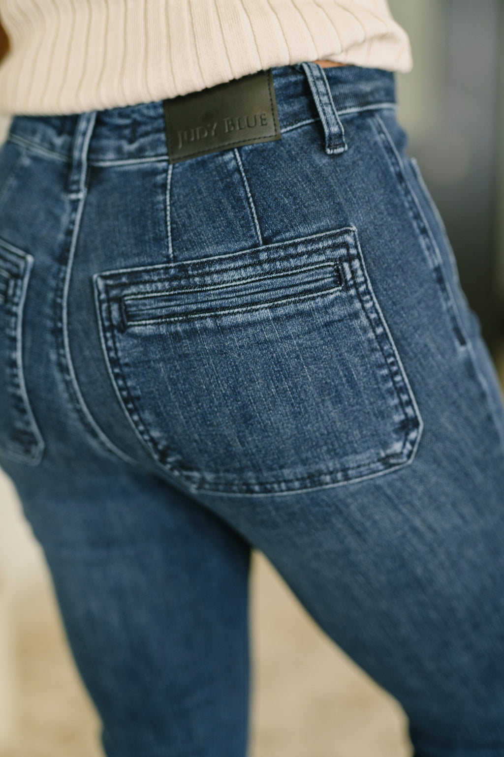 Mackenzie High Waist Flare with Vintage Pocket in - Womens photo