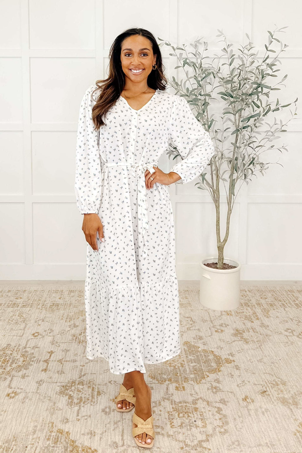 Maple Dress Floweret in - Maxi Dresses photo