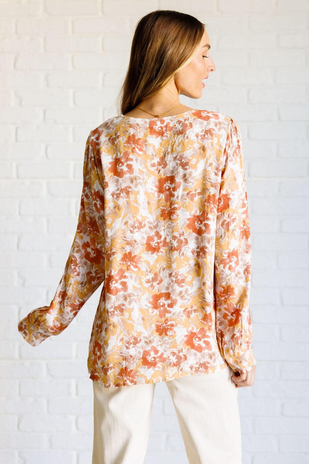 Marigold Dreams Floral Blouse in - Tops photo