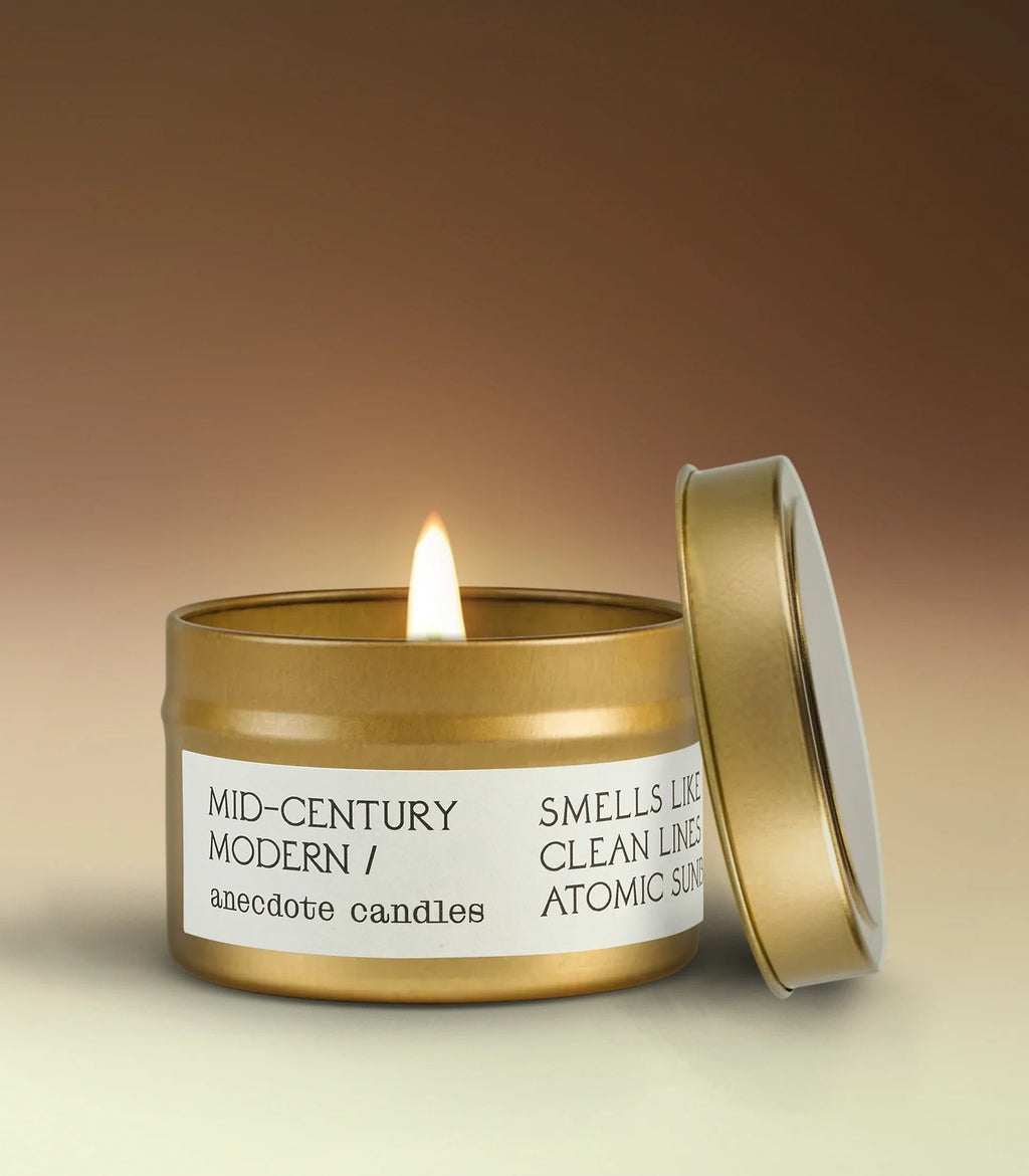 Mid-century Modern in Travel Tin - candles photo