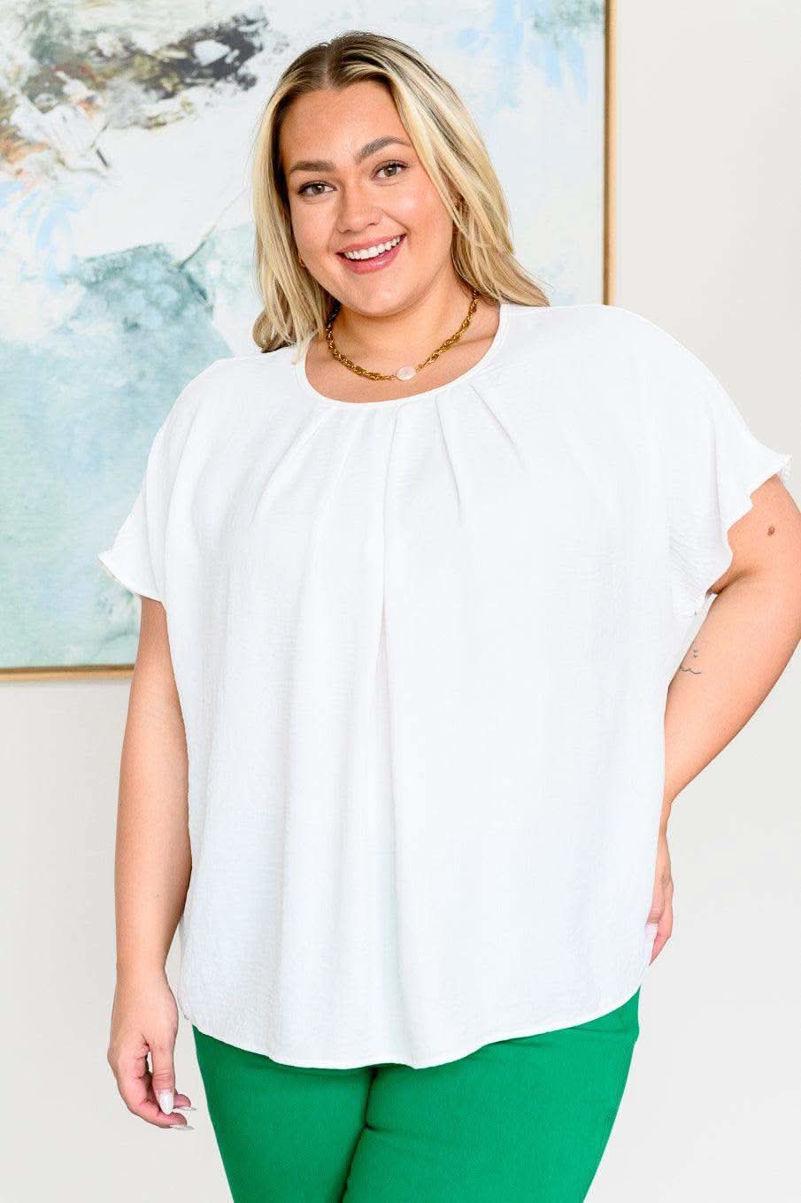 Mild Moments Pleat Detail Top in - Tops photo