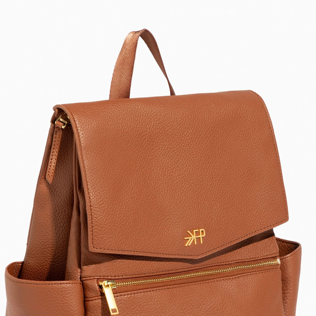 Freshly Picked Cognac Mini Classic Diaper Bag II in - Mini Classic Diaper Bag II photo