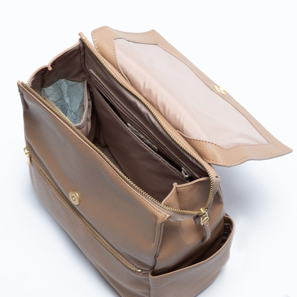 Toffee Mini Classic Diaper Bag II in - Mini Classic Diaper Bag II photo