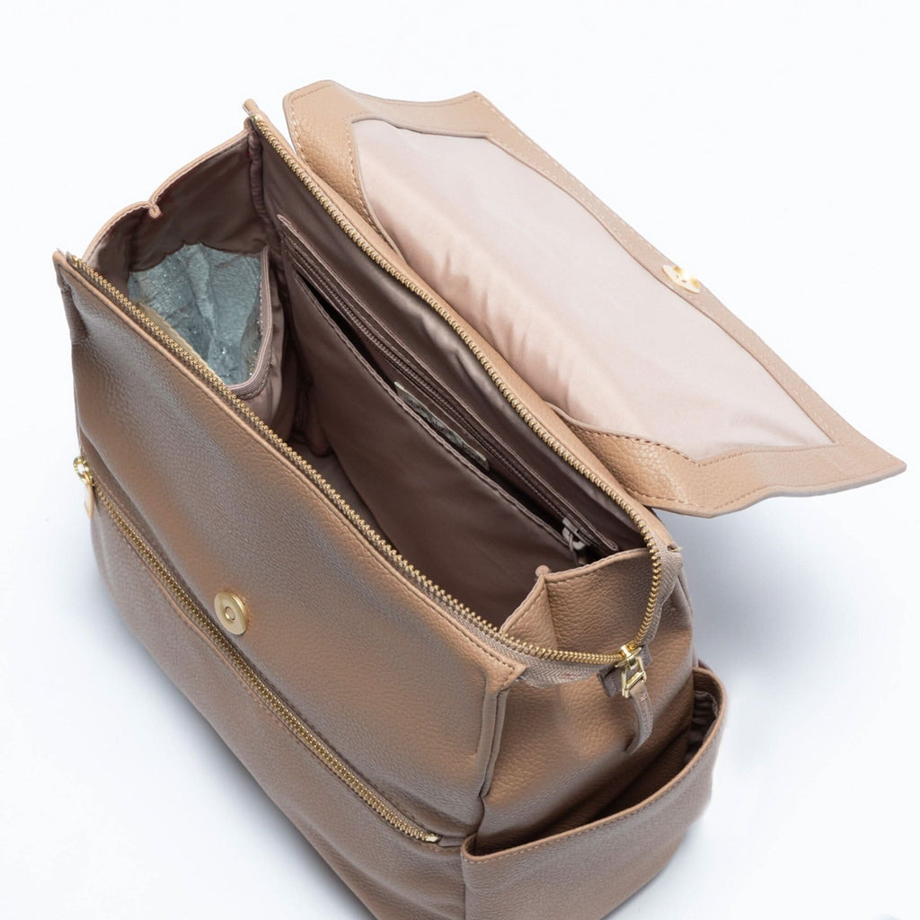 Freshly Picked Toffee Mini Classic Diaper Bag II in - Mini Classic Diaper Bag II photo