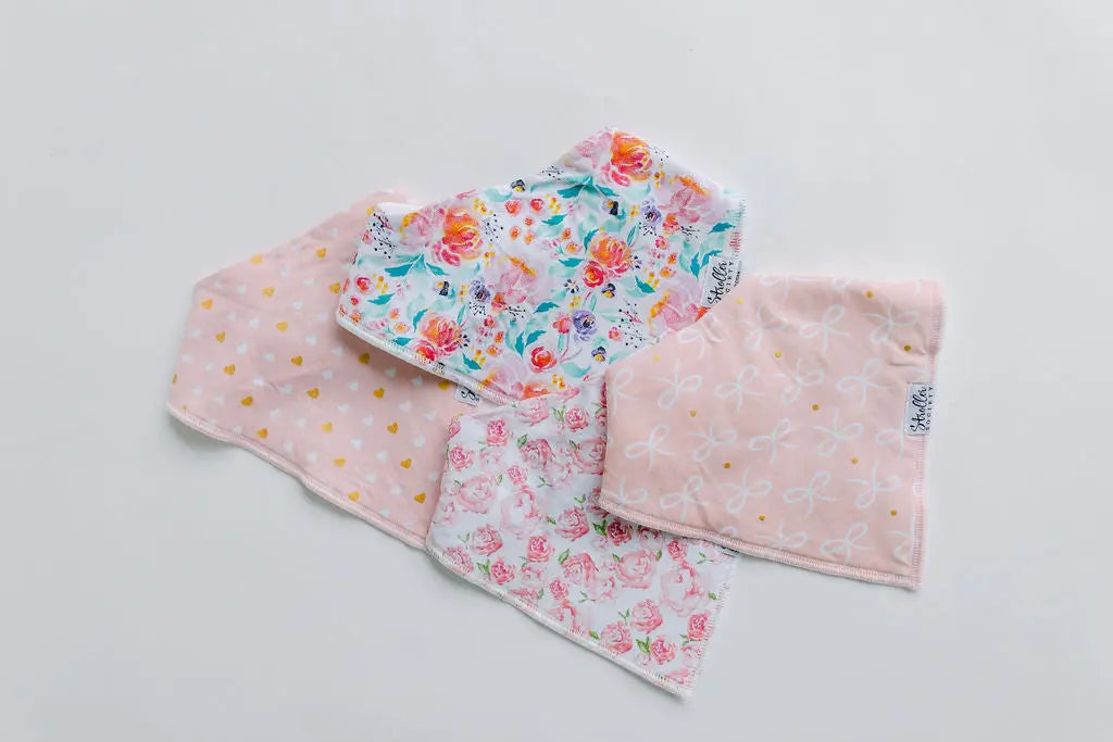 Bandana Bibs - Flowers, Hearts and Bows in - Baby Bibs photo