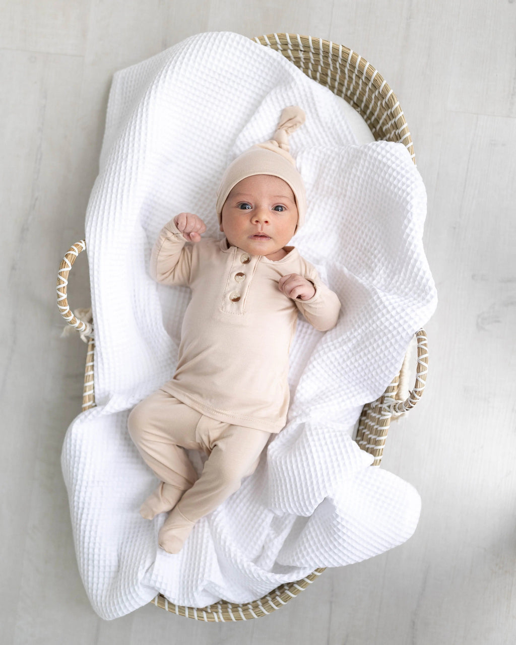 Waffle Blankets - Newborn, Baby, Toddler - 100% Cotton in - Swaddle Blankets & Hat / Headband Sets photo