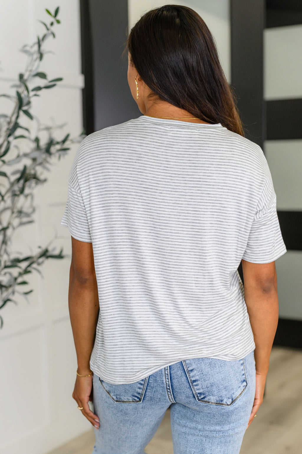 Mood Swingin' Casual Drop Shoulder Tee in Grey in - Womens photo