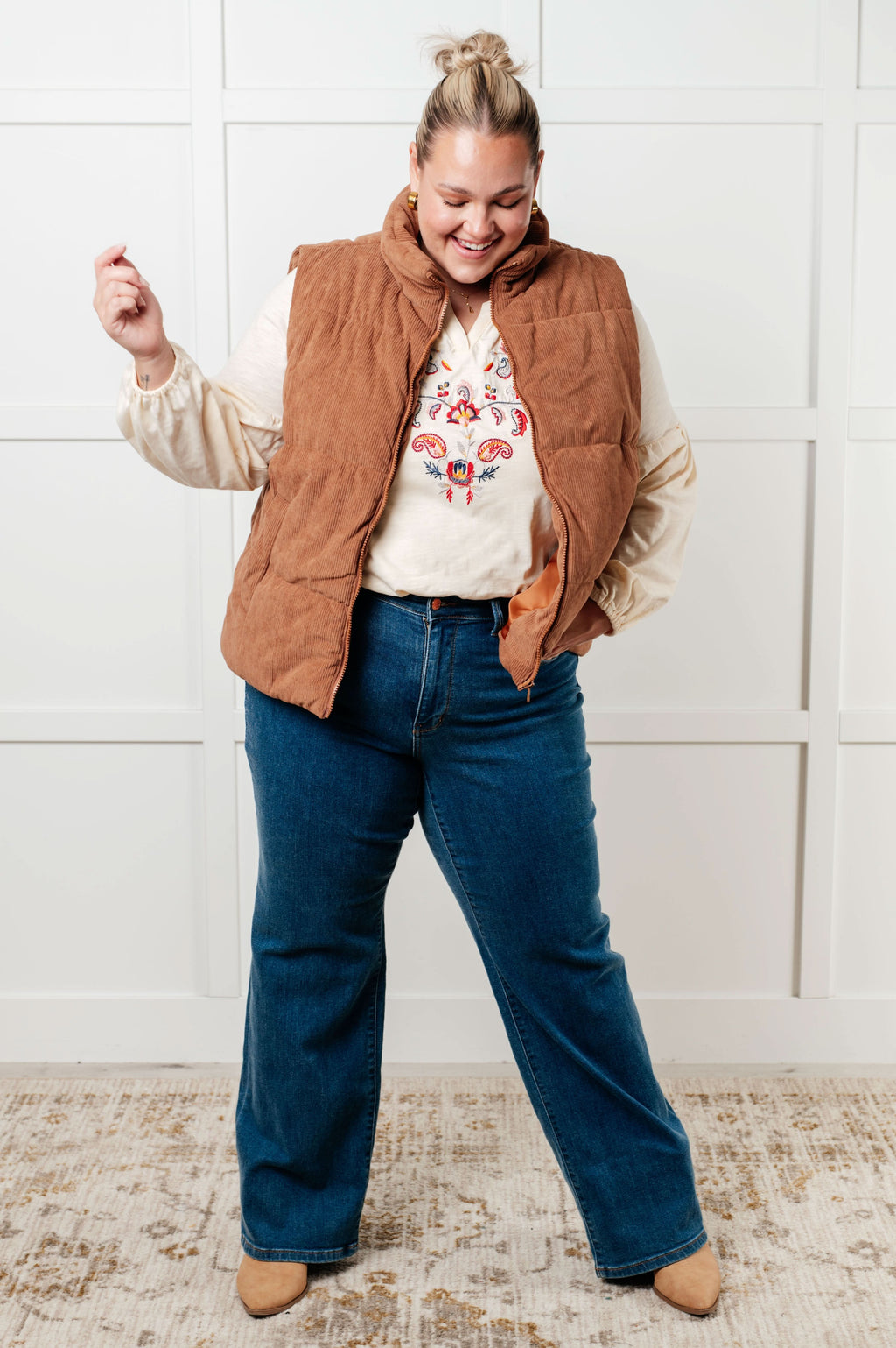 More Than You Would Think Embroidered Blouse in - Blouses photo
