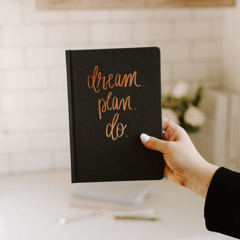 Dream Plan Do Fabric Journal - SwagglyLife Home & Fashion Dream Plan Do Fabric Journal - SwagglyLife Home & Fashion