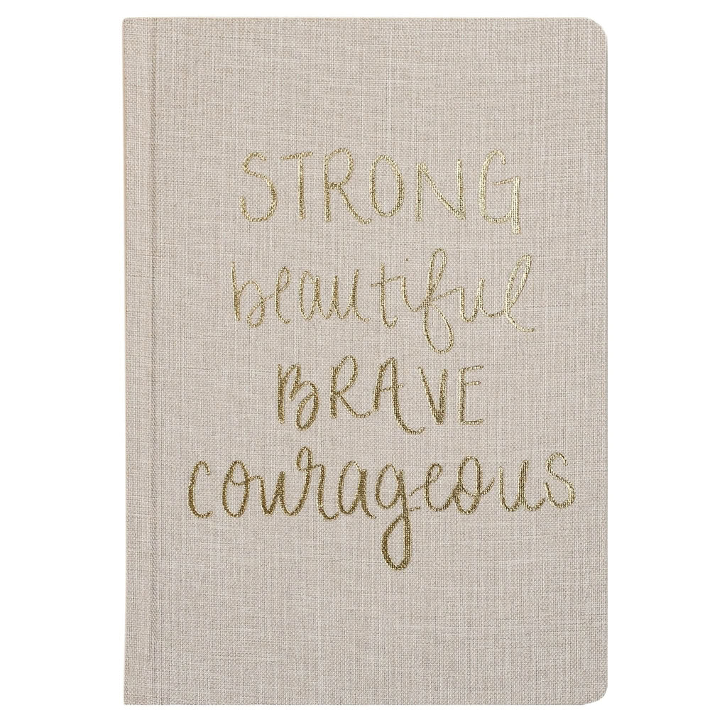 Strong Beautiful Brave Courageous Fabric Journal in - Notebooks photo