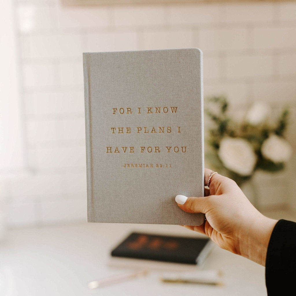For I Know The Plans I Have For You Fabric Journal - SwagglyLife Home & Fashion